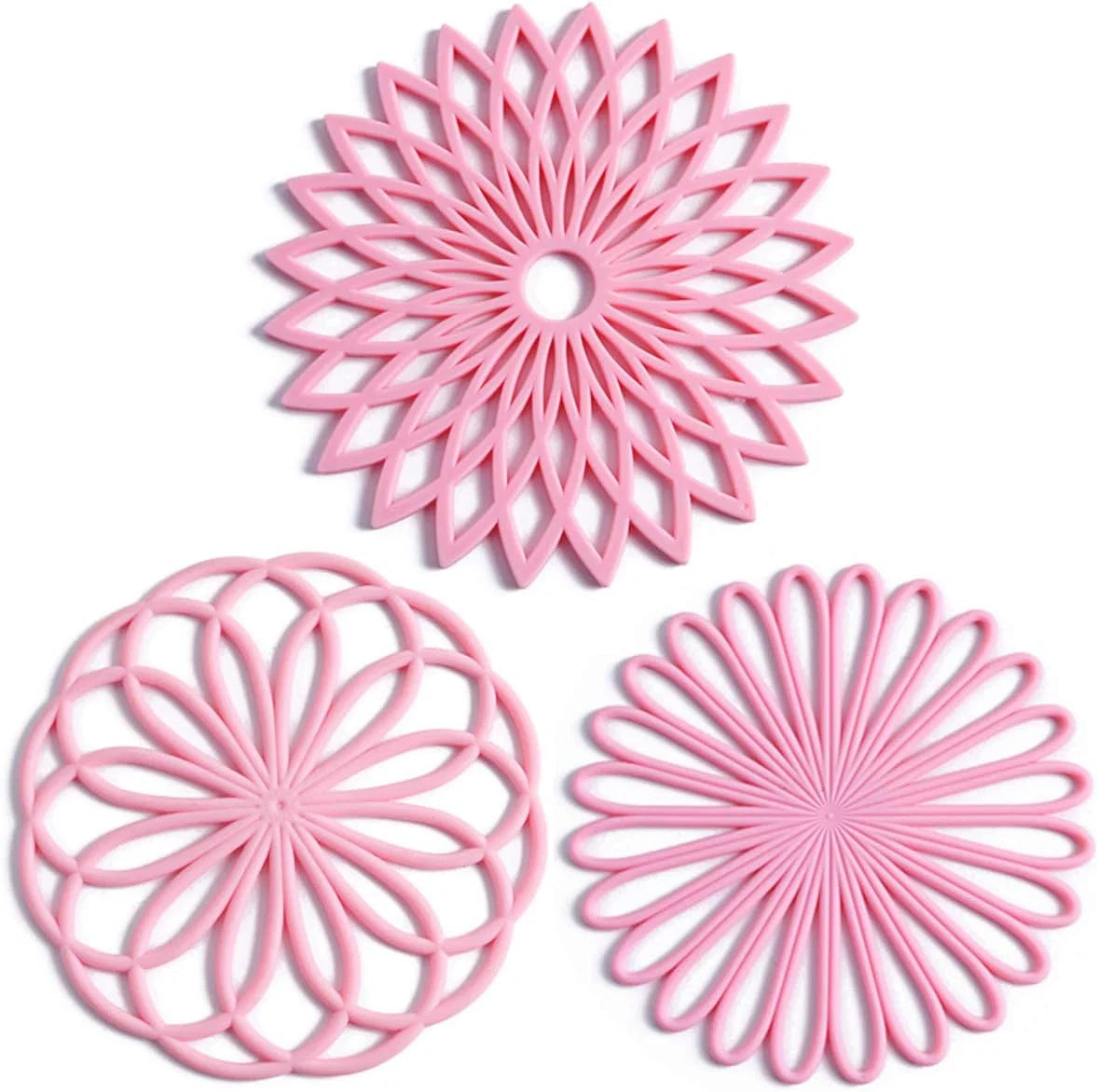 Coasters Silicone Heat-Resistant & Non-Slip Set of 3