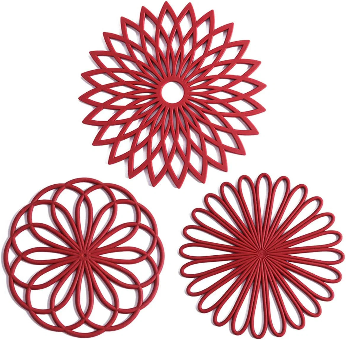 Coasters Silicone Heat-Resistant & Non-Slip Set of 3