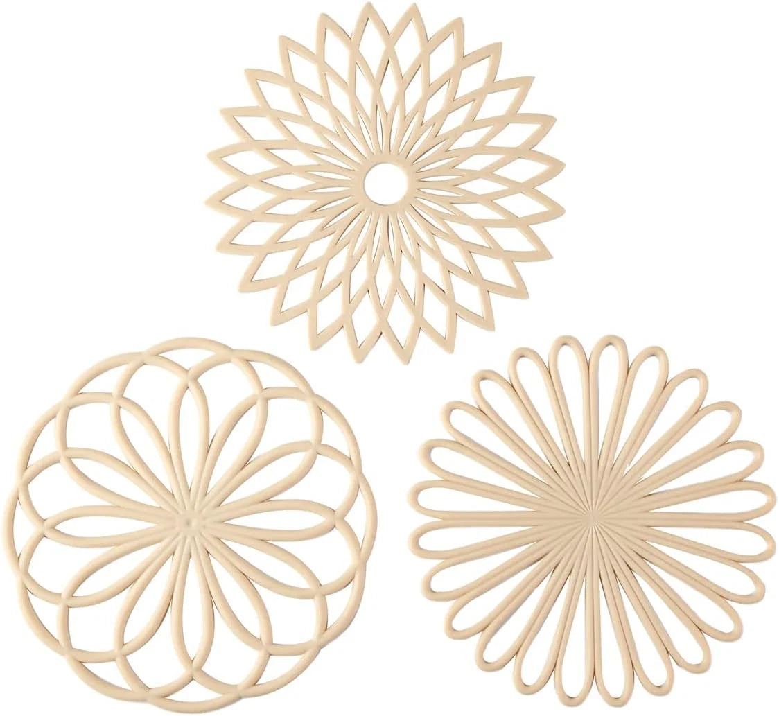 Coasters Silicone Heat-Resistant & Non-Slip Set of 3