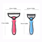 Coat Brush Detangling & Deshedding Stainless Steel Teeth