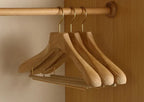 Coat Hangers Camphor Wood Broad Shoulders Anti-Slip 2 Pack