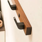 Coat Hook Rack 3 Hooks Wall-Mounted Space-Saving