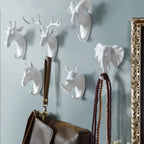 Coat & Key Hook Resin Animal Head Adhesive Backing