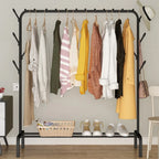 Coat Rack Freestanding Steel Frame & Multiple Hooks