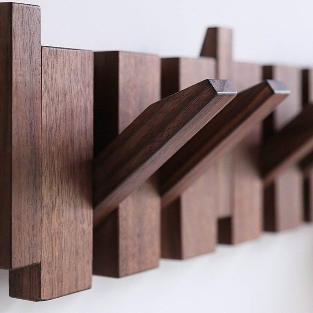 Coat Rack Handcrafted Piano-Inspired 4 To 10 Hooks