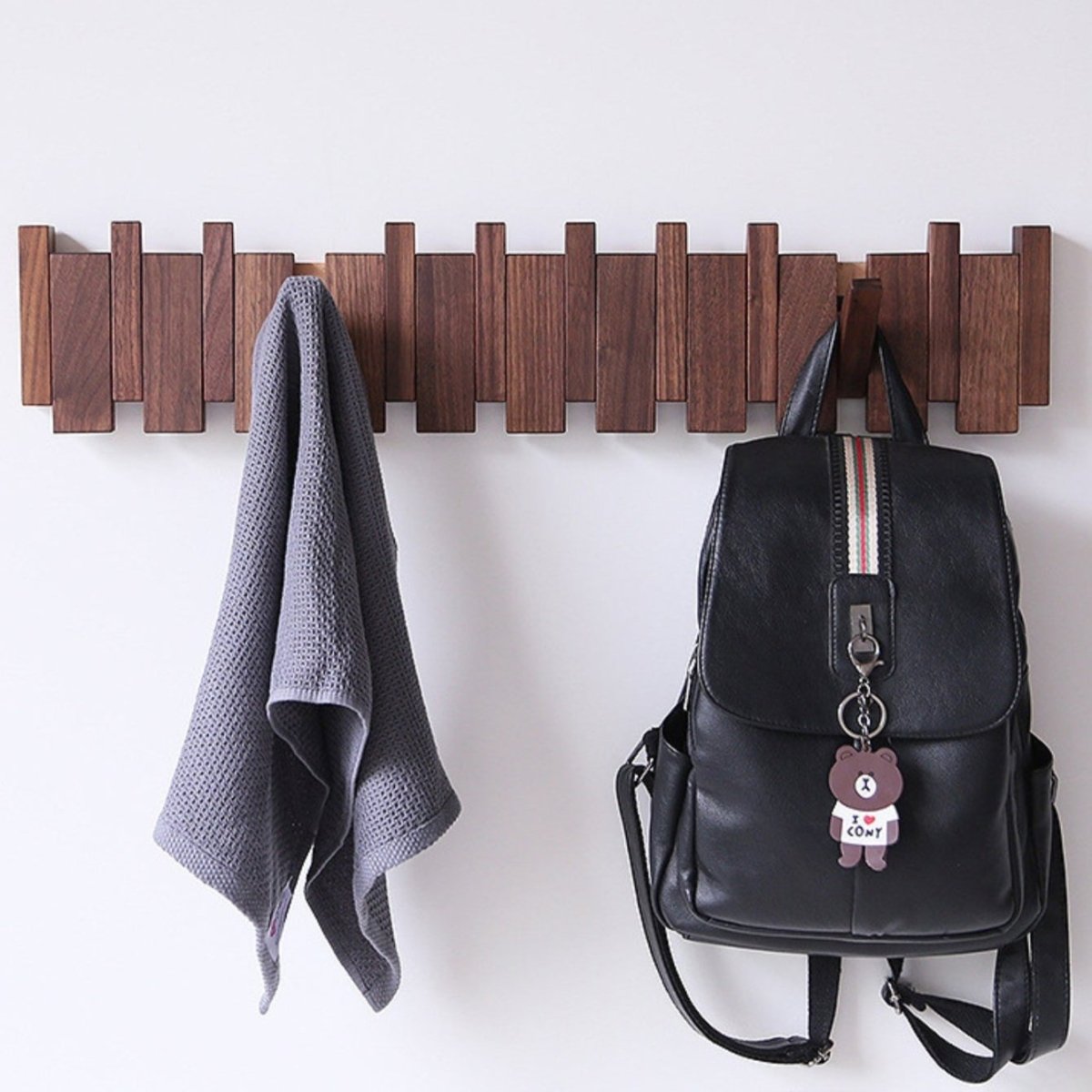 Coat Rack Handcrafted Piano-Inspired 4 To 10 Hooks