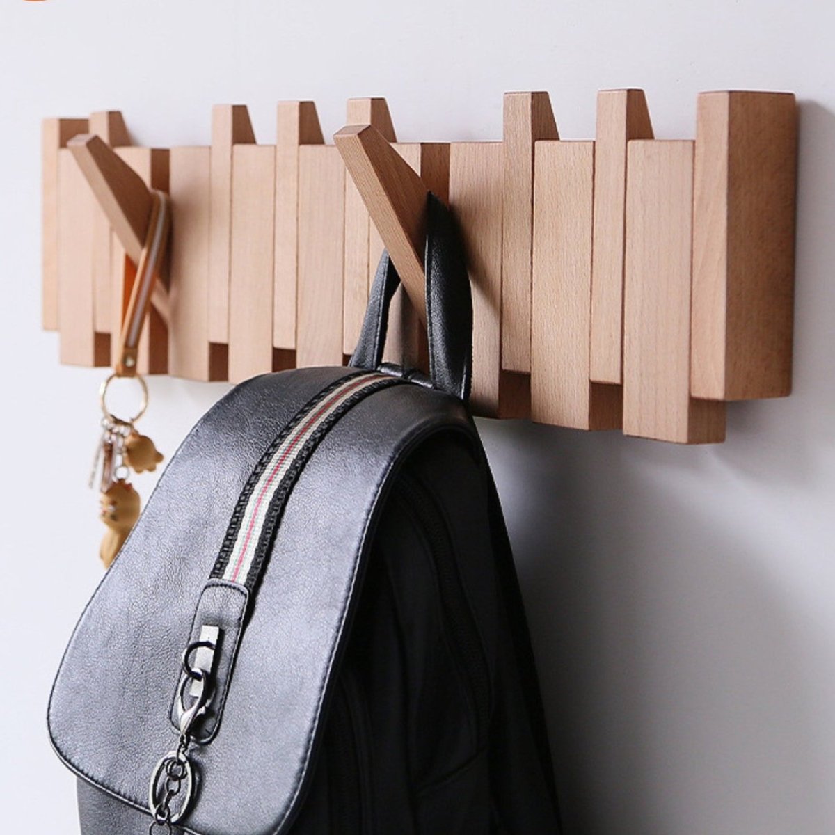Coat Rack Handcrafted Piano-Inspired 4 To 10 Hooks