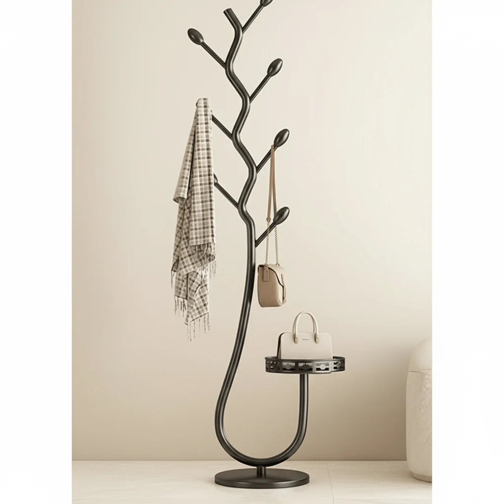 Coat Rack Iron Freestanding & Space-Saving 66 lb Capacity