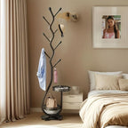 Coat Rack Iron Freestanding & Space-Saving 66 lb Capacity