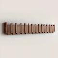 Coat Rack Piano-Inspired Foldable Hooks Walnut & Beech