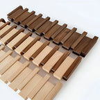 Coat Rack Wall-Mounted Folding Hooks Solid Wood