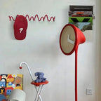 Coat Rack Wavy Wrought Iron 3 Or 5 Hooks