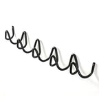 Coat Rack Wavy Wrought Iron 3 Or 5 Hooks