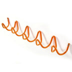 Coat Rack Wavy Wrought Iron 3 Or 5 Hooks
