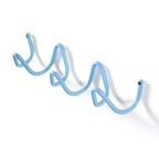 Coat Rack Wavy Wrought Iron 3 Or 5 Hooks