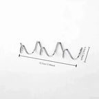 Coat Rack Wavy Wrought Iron 3 Or 5 Hooks