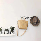 Coat Rack Wavy Wrought Iron 3 Or 5 Hooks