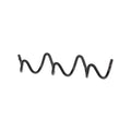 Coat Rack Wavy Wrought Iron 3 Or 5 Hooks