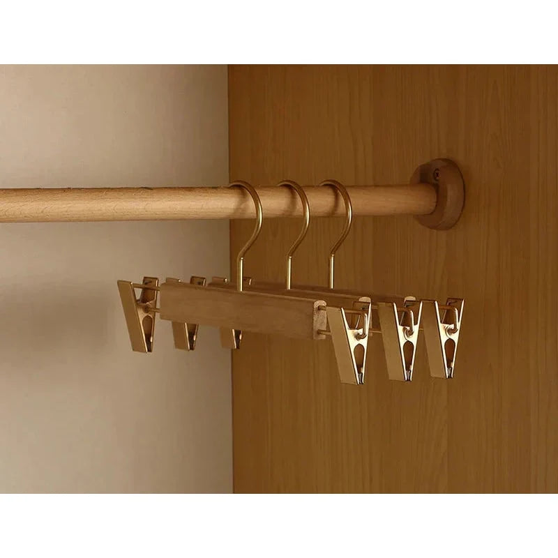 Coat & Suit Hangers Wooden Wide Contoured Non-Slip Bar