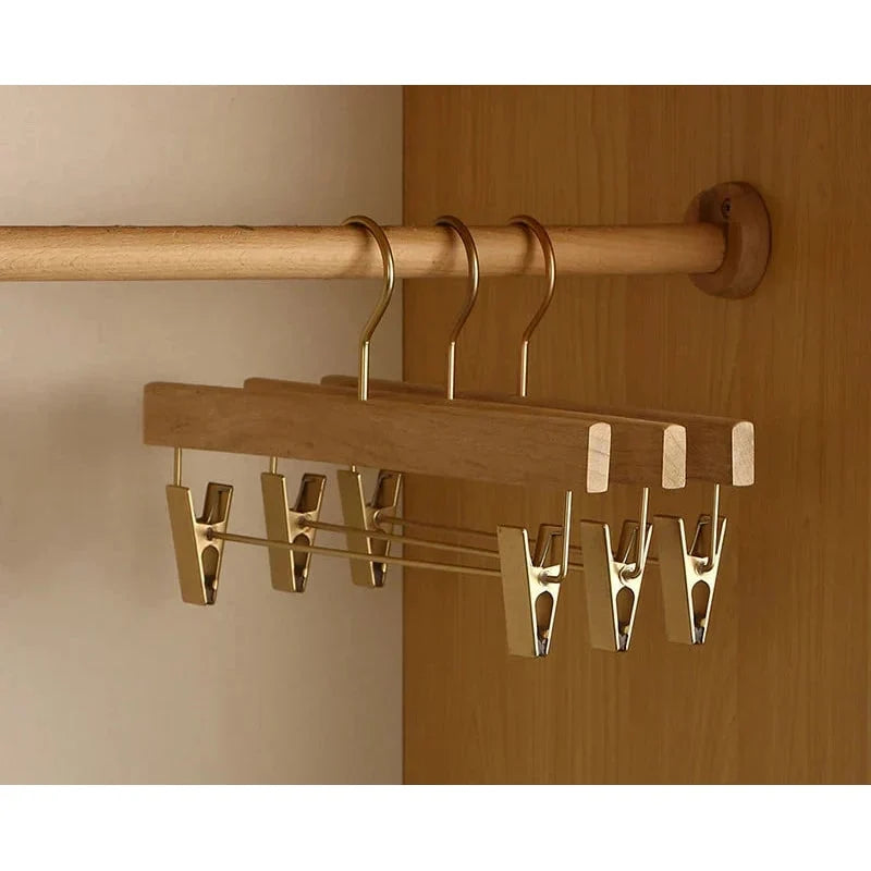 Coat & Suit Hangers Wooden Wide Contoured Non-Slip Bar