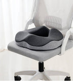 Coccyx Seat Cushion Memory Foam Removable Cover & Non-Slip Base