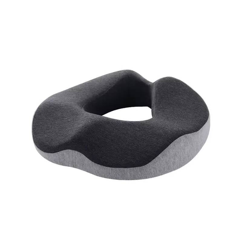 Coccyx Seat Cushion Memory Foam Removable Cover & Non-Slip Base