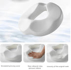 Coccyx Seat Cushion Memory Foam Removable Cover & Non-Slip Base