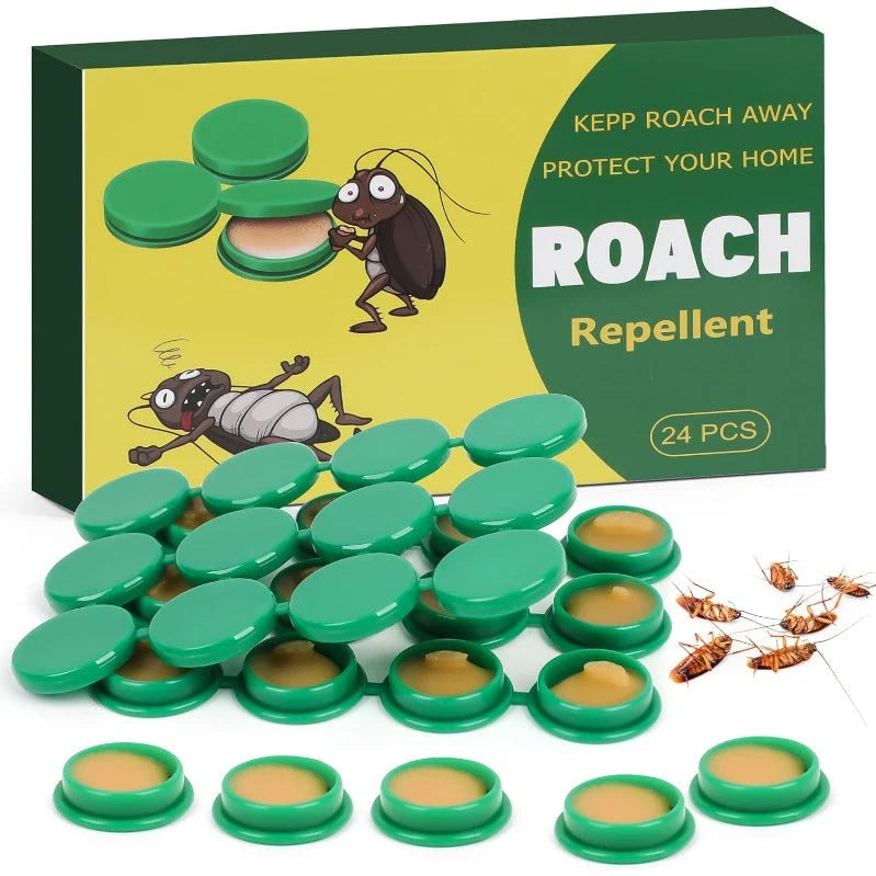 Cockroach Bait Discs Slow-Acting Colony-Killing Child & Pet Safe