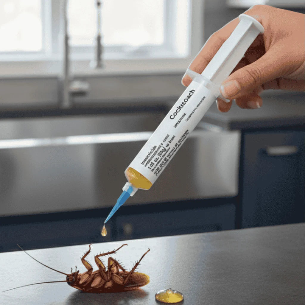 Cockroach Gel Bait Indoor Easy-Apply Syringe & Tip