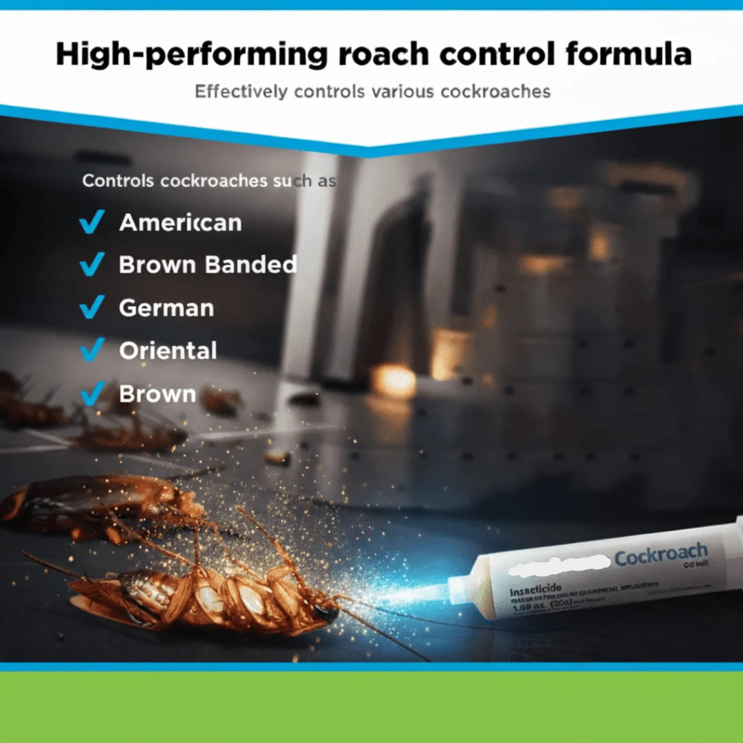 Cockroach Gel Bait Indoor Easy-Apply Syringe & Tip