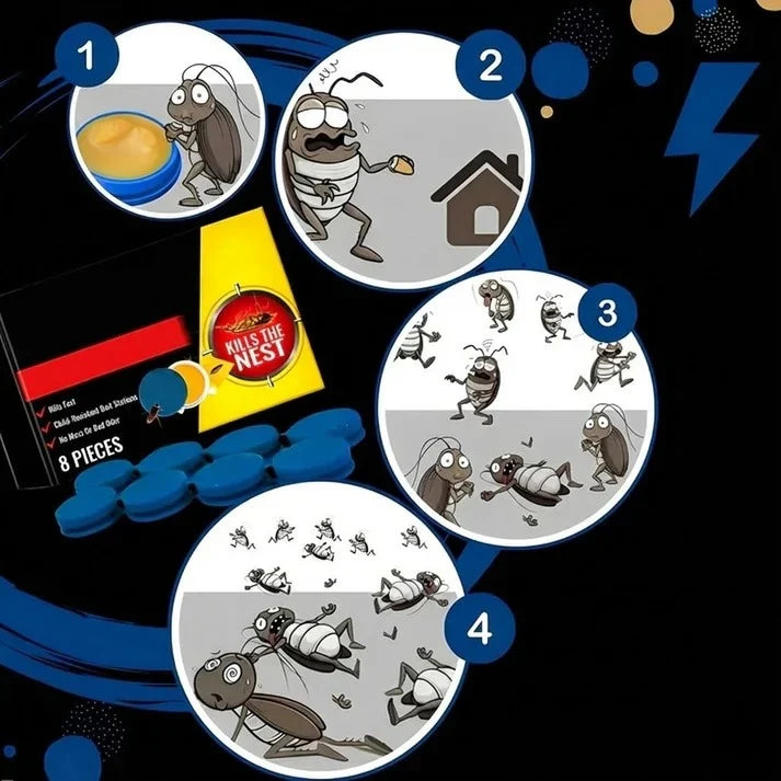 Cockroach Trap Indoor Odorless Slow-Acting Gel
