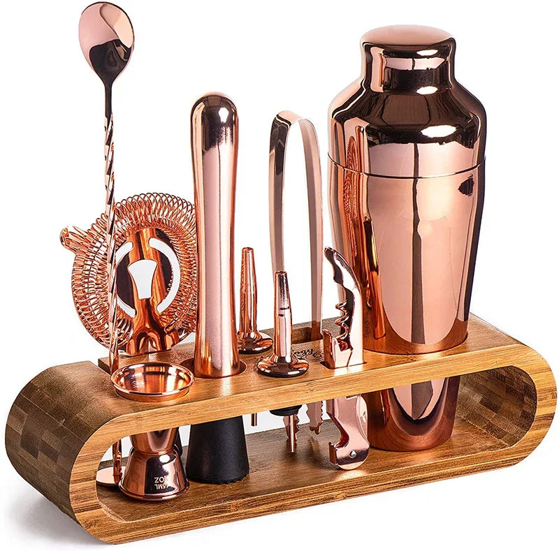 Cocktail Bar Set Stainless Steel 10-Piece
