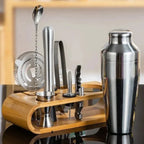 Cocktail Bar Set Stainless Steel Ergonomic Handles 10-Piece