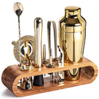 Cocktail Bar Set Stainless Steel Ergonomic Handles 10-Piece