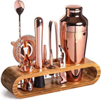 Cocktail Set Stainless Steel 10 Piece With Stand