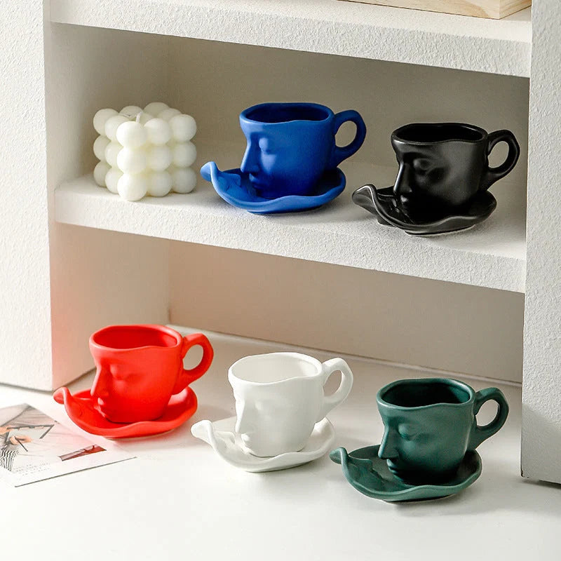 Coffee Cup Set Ceramic 100 Ml Dishwasher-Safe