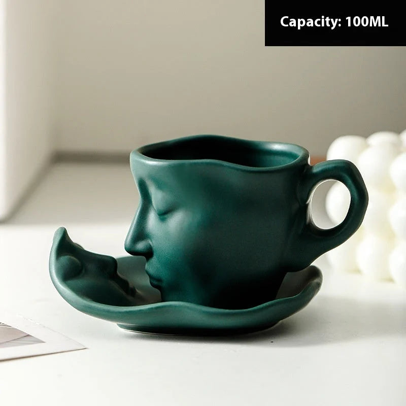 Coffee Cup Set Ceramic 100 Ml Dishwasher-Safe
