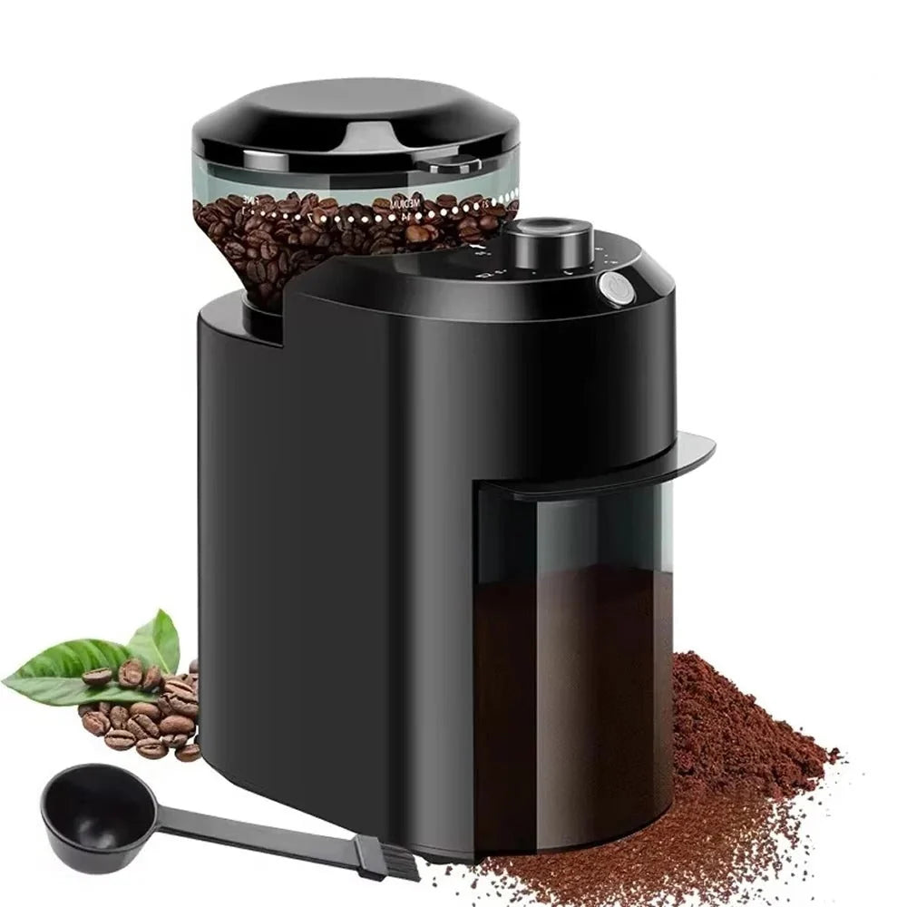 Coffee Grinder Burr 28 Settings Antistatic Container