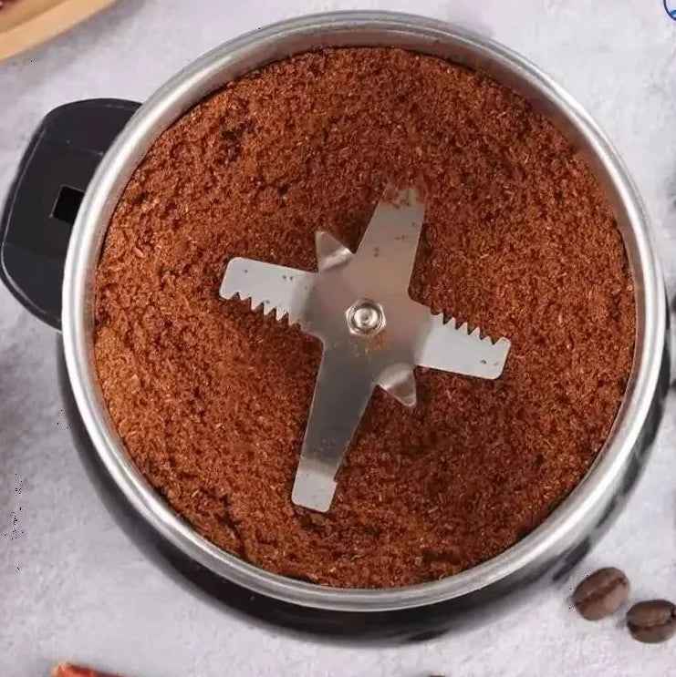 Coffee Grinder Six Spiral Blades 400W Stainless Steel