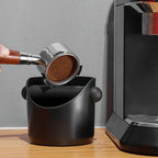 Coffee Knock Box Removable Tamper Bar & Non-Slip Base