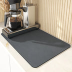 Coffee Machine Mat Absorbent Microfiber Non-Slip Rubber Backing