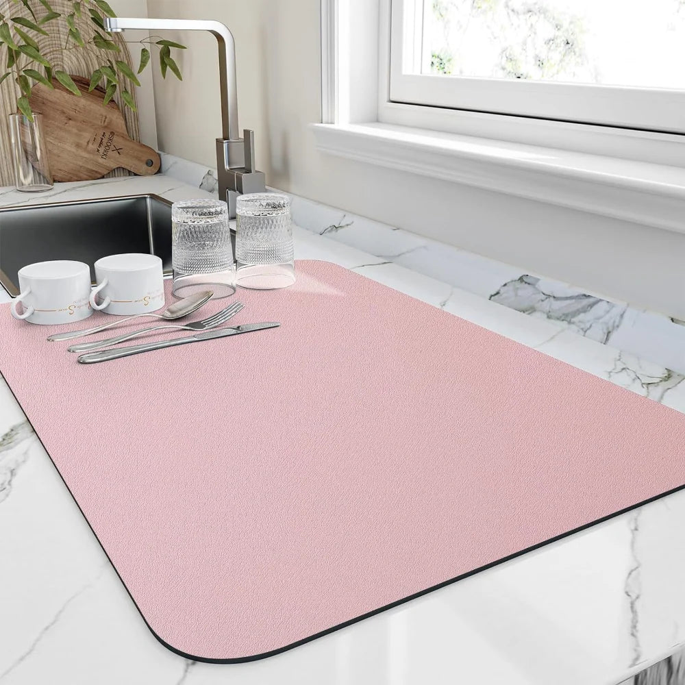 Coffee Mat Quick-Drying Diatomite Non-Slip Rubber Backing