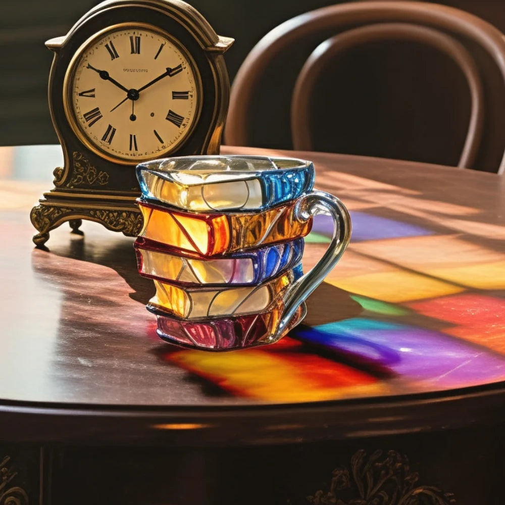 Coffee Mug 3D Book Spine Stainless Steel Lined