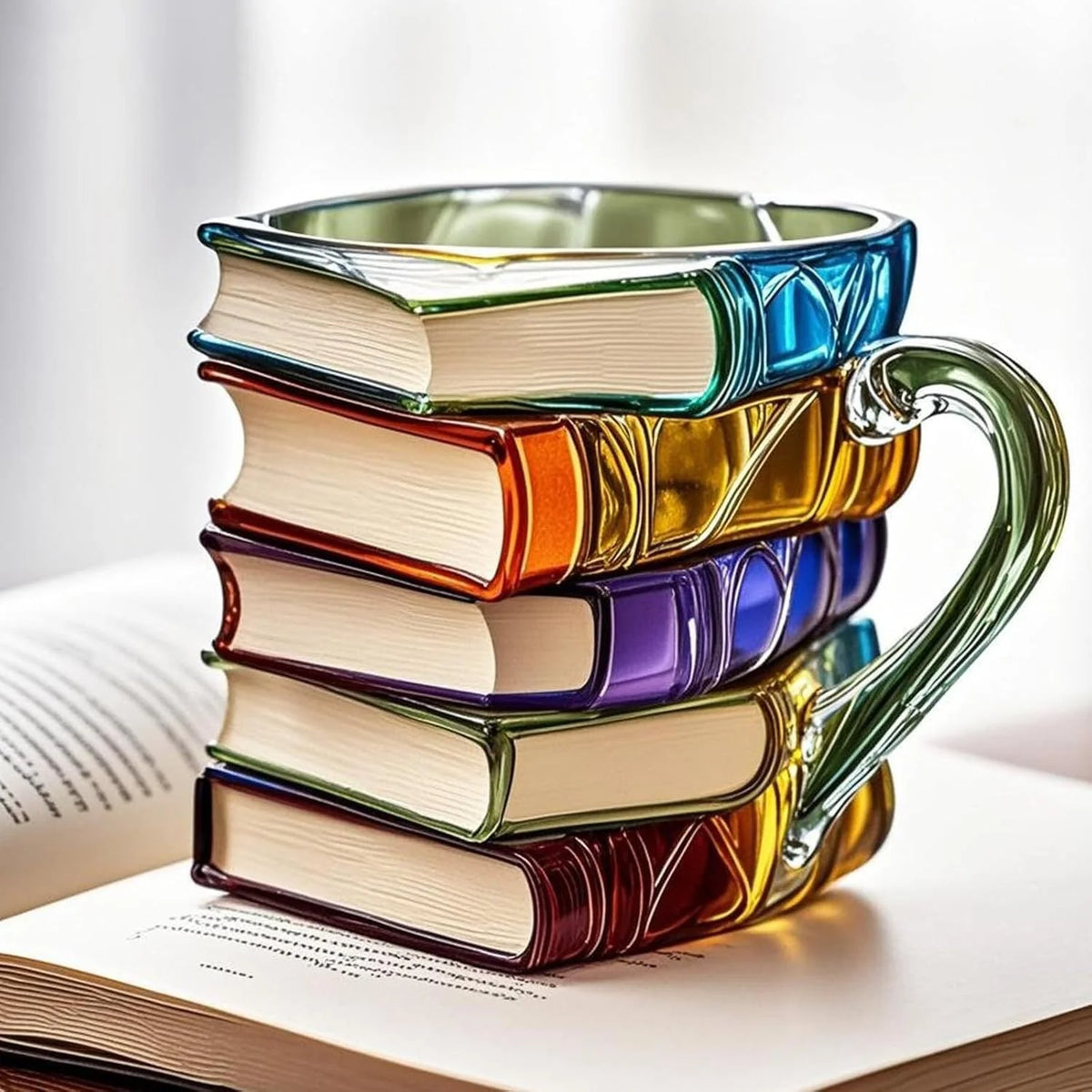 Coffee Mug 3D Book Spine Stainless Steel Lined