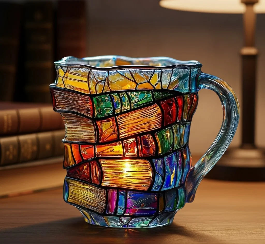 Coffee Mug 3D Book Spine Stainless Steel Lined