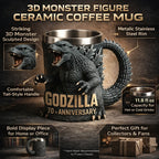 Coffee Mug 3D Sculpted Ceramic 11.8 Fl Oz
