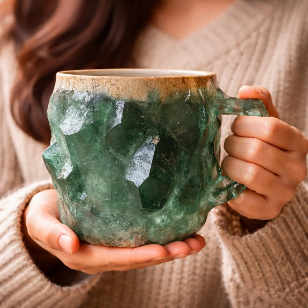 Coffee Mug Ceramic Agate Geode 12 Oz