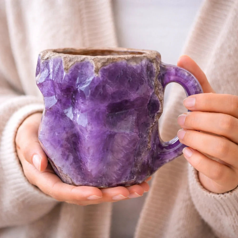 Coffee Mug Ceramic Agate Geode 12 Oz