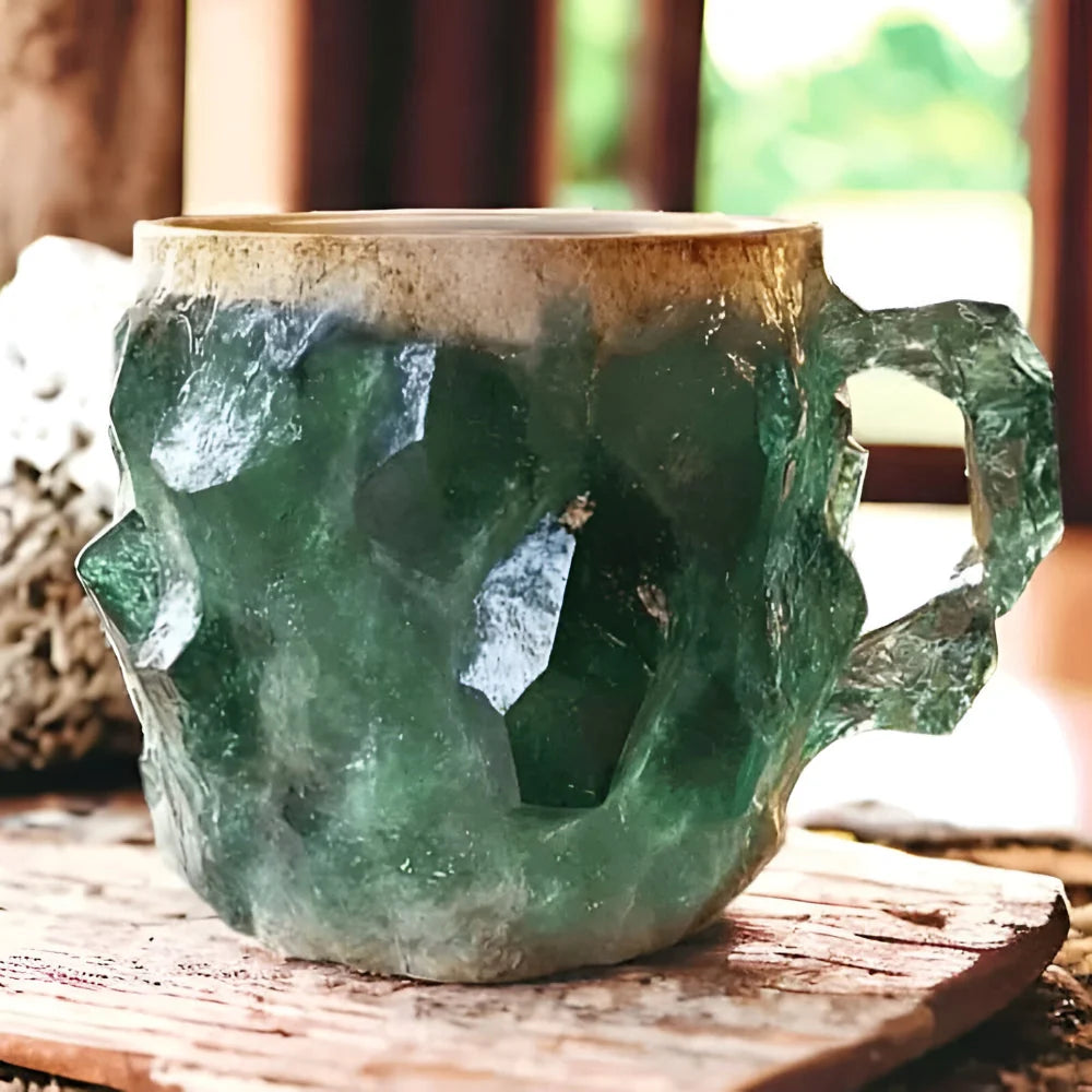 Coffee Mug Ceramic Agate Geode 12 Oz