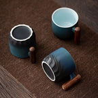 Coffee Mug Ceramic Hand-Painted 520ml Ergonomic Handle
